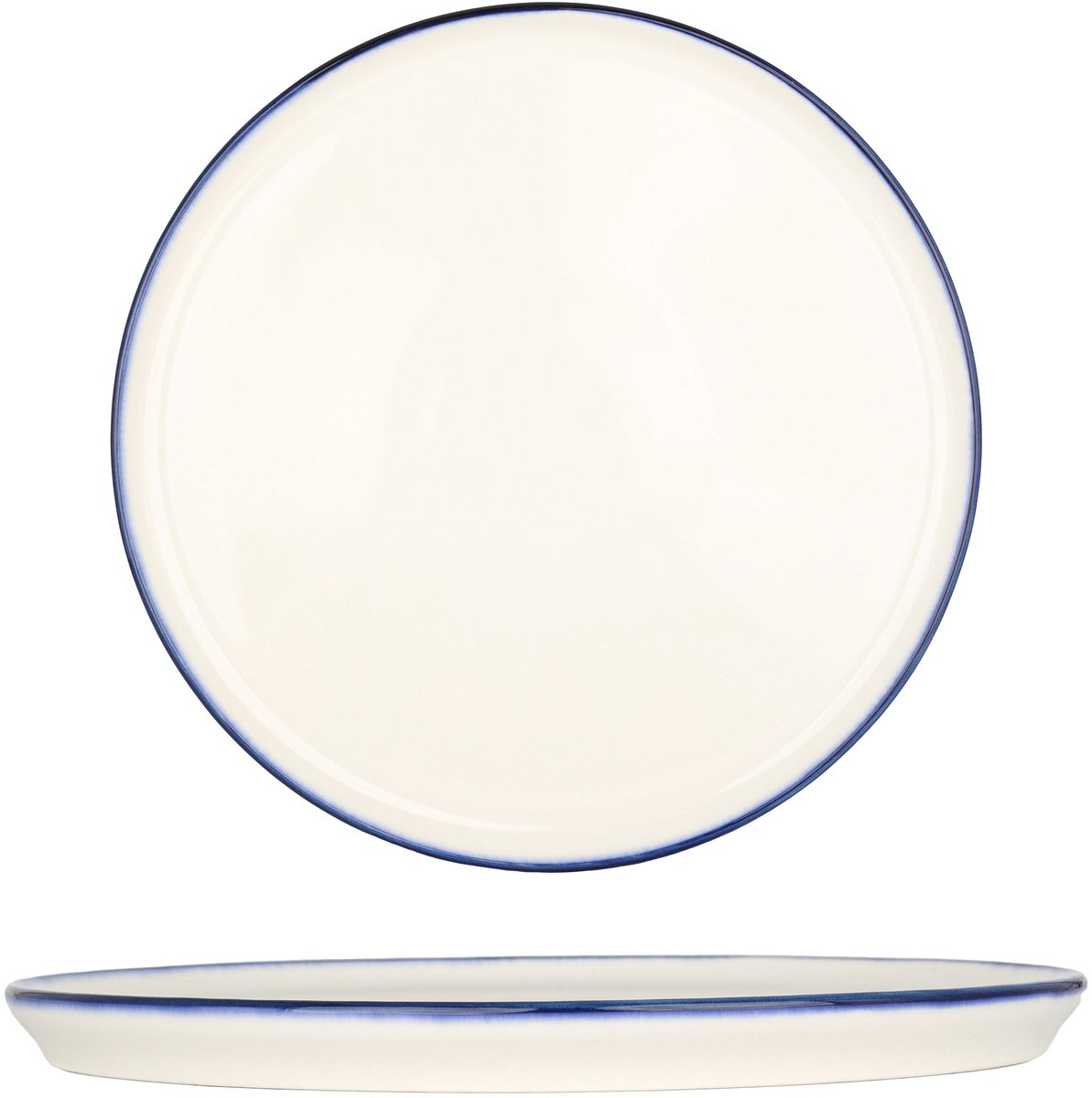 Bonna Dessertbord - Linea Blue - Porselein - 22 cm - set van 6