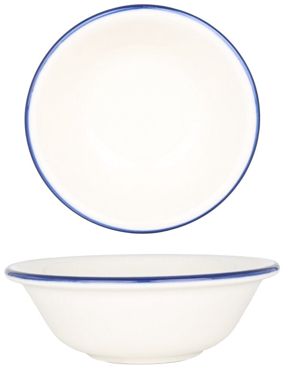 Bonna Kommetje - Linea Blue - Porselein - 16 cm (400cc) - set van 6