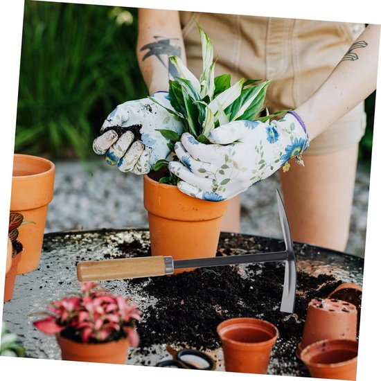 2stuks Tuinschepje Met Handvat Ergonomische Spade Voor Planten Verplanten Onkruid Wieden Duurzaam Tuingereedschap Voor Tuinen van Merkloos	 — afbeelding 2