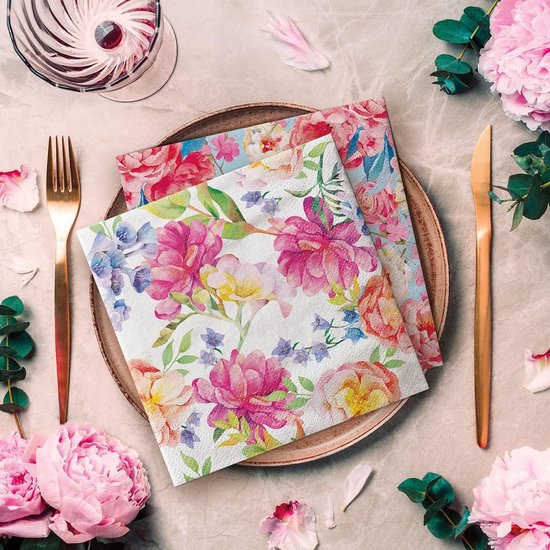 Esschert Design Servetten Reepring| 20 stuks | FSC & 3-laags