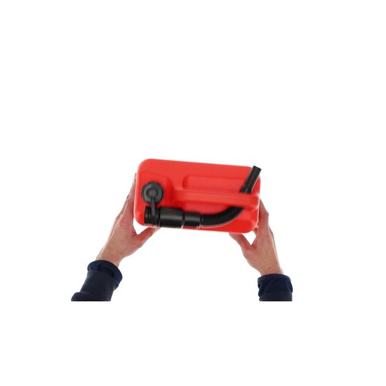 Jerrycan 10 Liter Rood – Set van 2 – UN-Gekeurde Brandstof Jerrycans voor Benzine en Diesel – Kunststof Benzinetank met Lange Schenktuit en Vulslang – Brandstofkan jerrycan Voor Auto, Boot, Camper en Tuinmachines