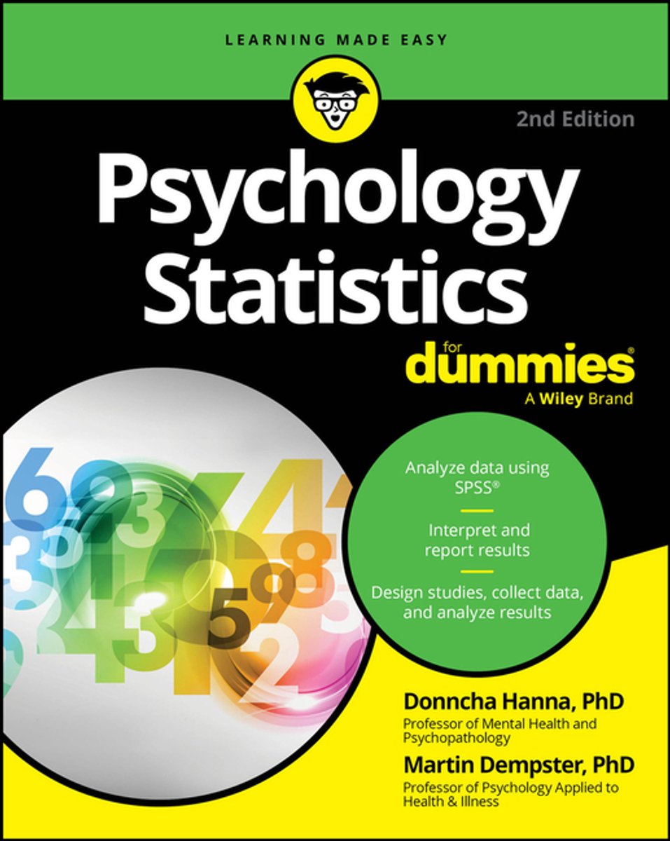 Omslag van Psychology Statistics For Dummies