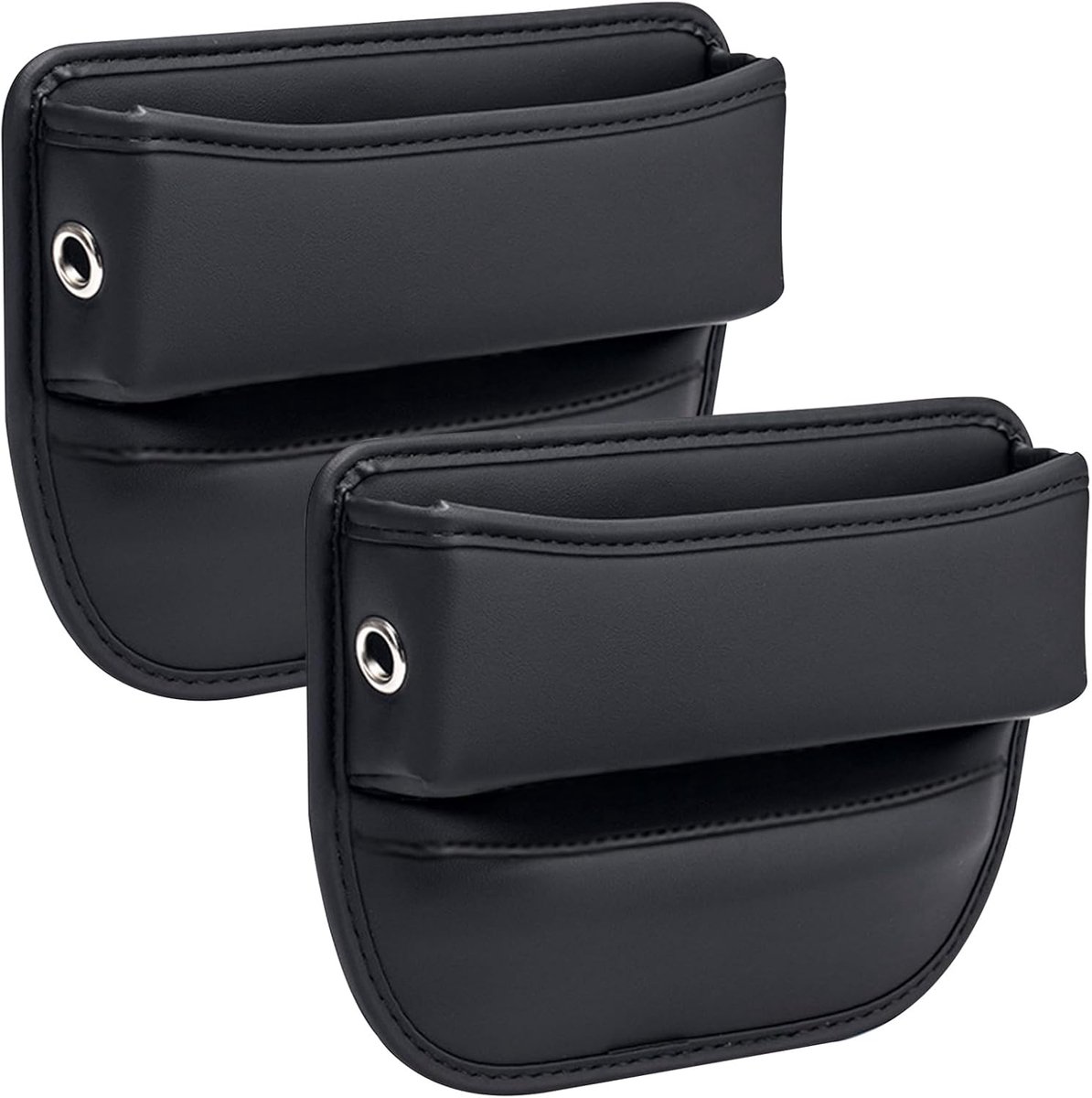 Image of 2 stuks autostoelopening organizer, universele autostoelopening opbergtas console zijvak pakketten voor telefoons brillen kaarten