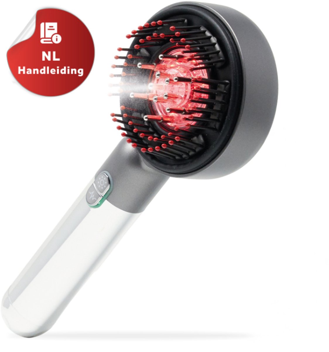 JHust Scalp Massager Rood lichttherapie - Lichttherapie lamp - Hoofdmassage Apparaat - Red Light Therapy - Scalp Massager Elektrisch - Hoofdmassagespin - Haar Olie Applicator - kerstcadeau voor vrouwen