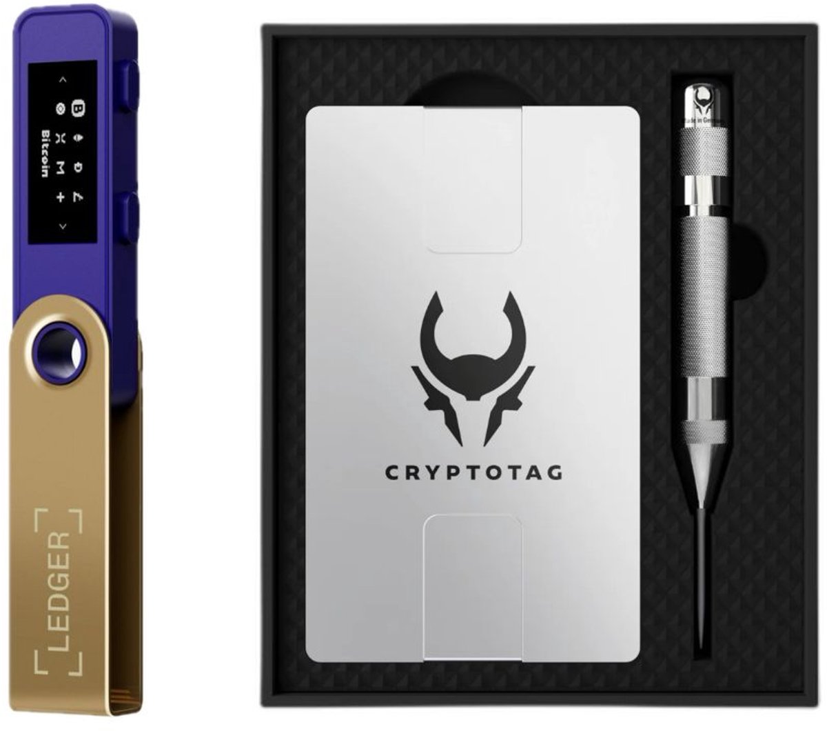 Ledger Nano S Plus - Ferro Fuchsia + Cryptotag Zeus Bundel