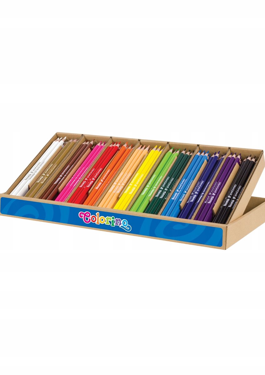Colorino Driehoekige Kleurpotloden 168 Stuks Mix