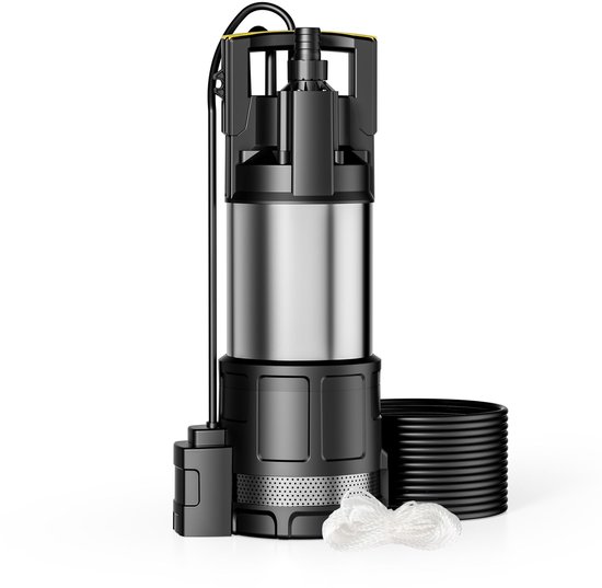 Dompelpomp met droogloopbeveiliging + vlotterschakelaar – 1200 W – 6000 ...