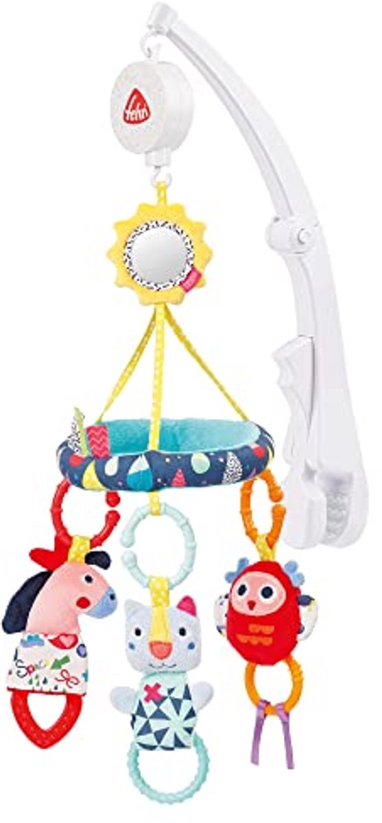 Reis Muziekmobiel voor Baby's - Mobile met Melodie en Speelgoed Figuren voor 0-5 maanden