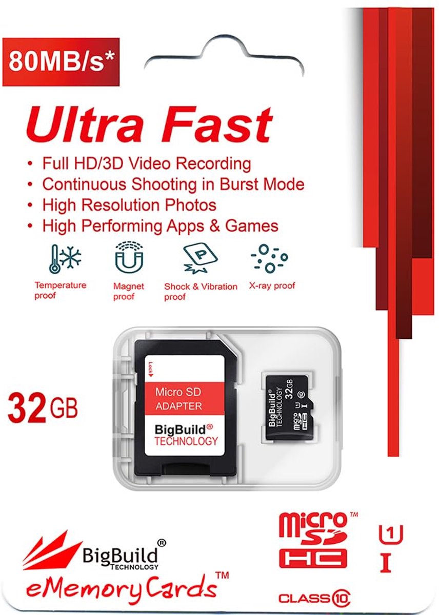 32GB microSDHC-geheugenkaart voor GPS-navigators en multimedia