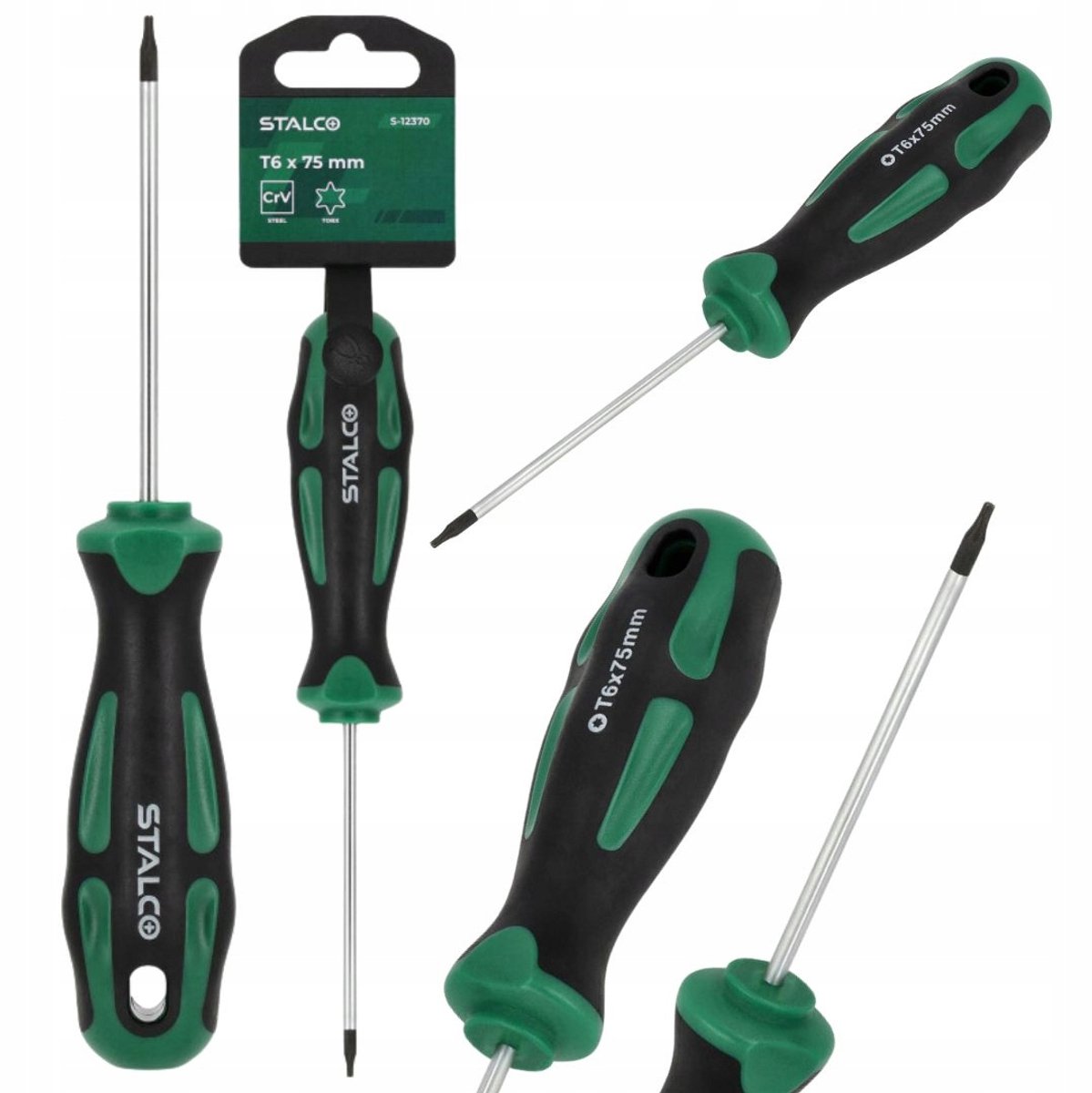 Stalco Torx Schroevendraaier T8 x 75 mm CrV - Magnetische Punt