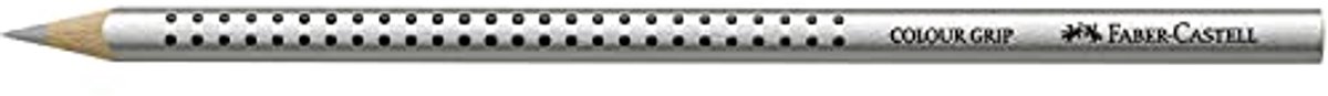 Driehoekig Kleurpotlood met Soft-Grip Zone - Zilver