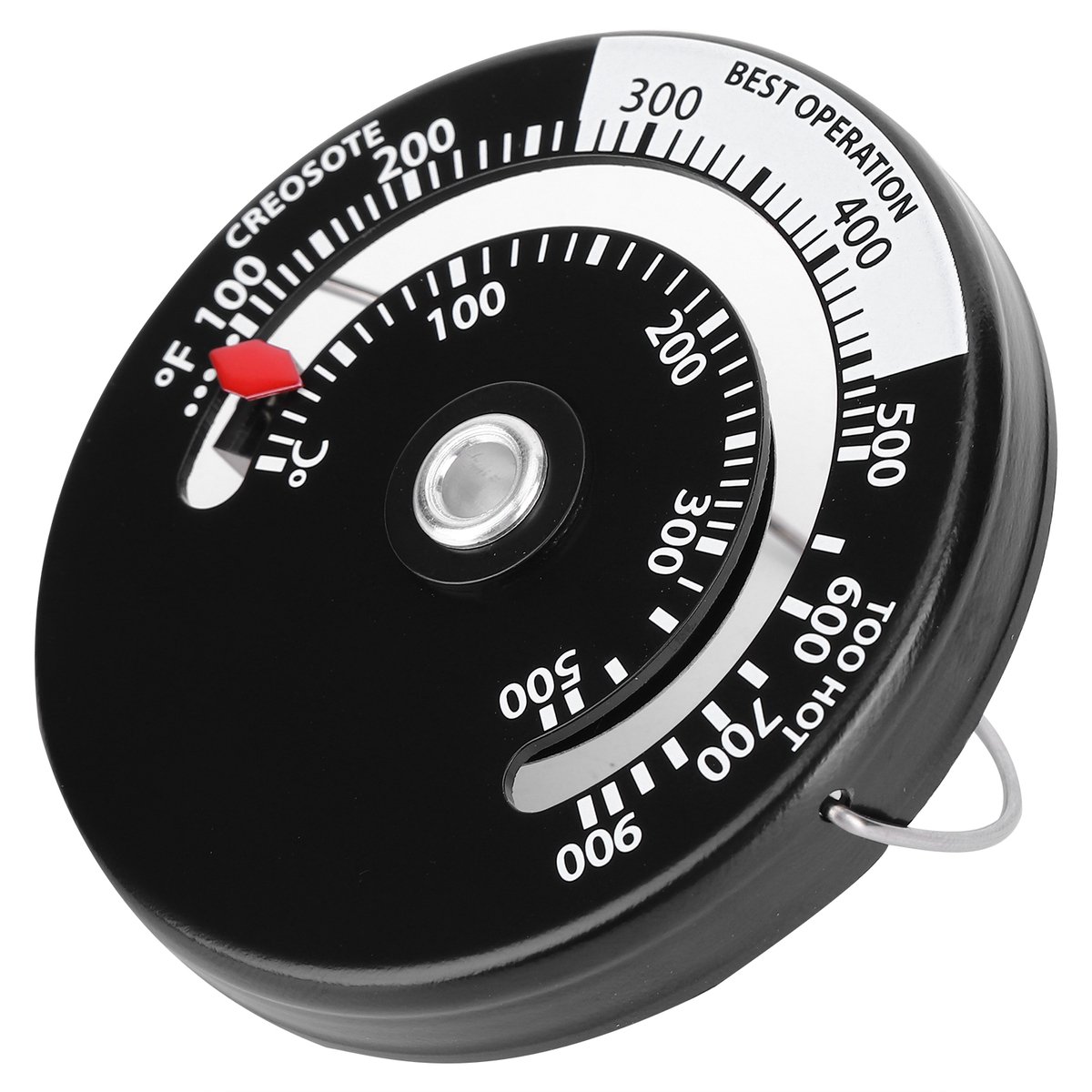 Magnetische BBQ Thermometer – Voor Houtoven, Open Haard & Grill – Hitetemperatuur Meter – Set van 2 – Keukenhulpmiddel