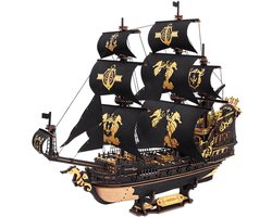 foto van Robotime The Seahorse Barque - ROKR Scale Model Vehicles Series - MCB02 - Schip - Bouwpakket - Miniatuur - Hobby - Knutselen