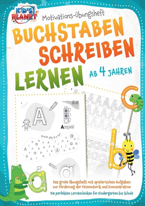 BUCHSTABEN SCHREIBEN LERNEN ab 4 Jahren - cover
