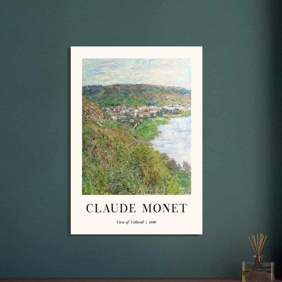 Affiche Claude Monet - Vue de Vétheuil 50x70 cm