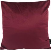 Velvet Wijnrood Kussenhoes | Fluweel - Polyester | 45 x 45 cm