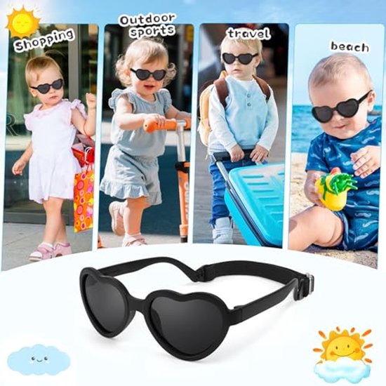 Zonnebril voor Baby's en Kinderen met UV-bescherming en Gepolariseerde Lenzen — afbeelding 3