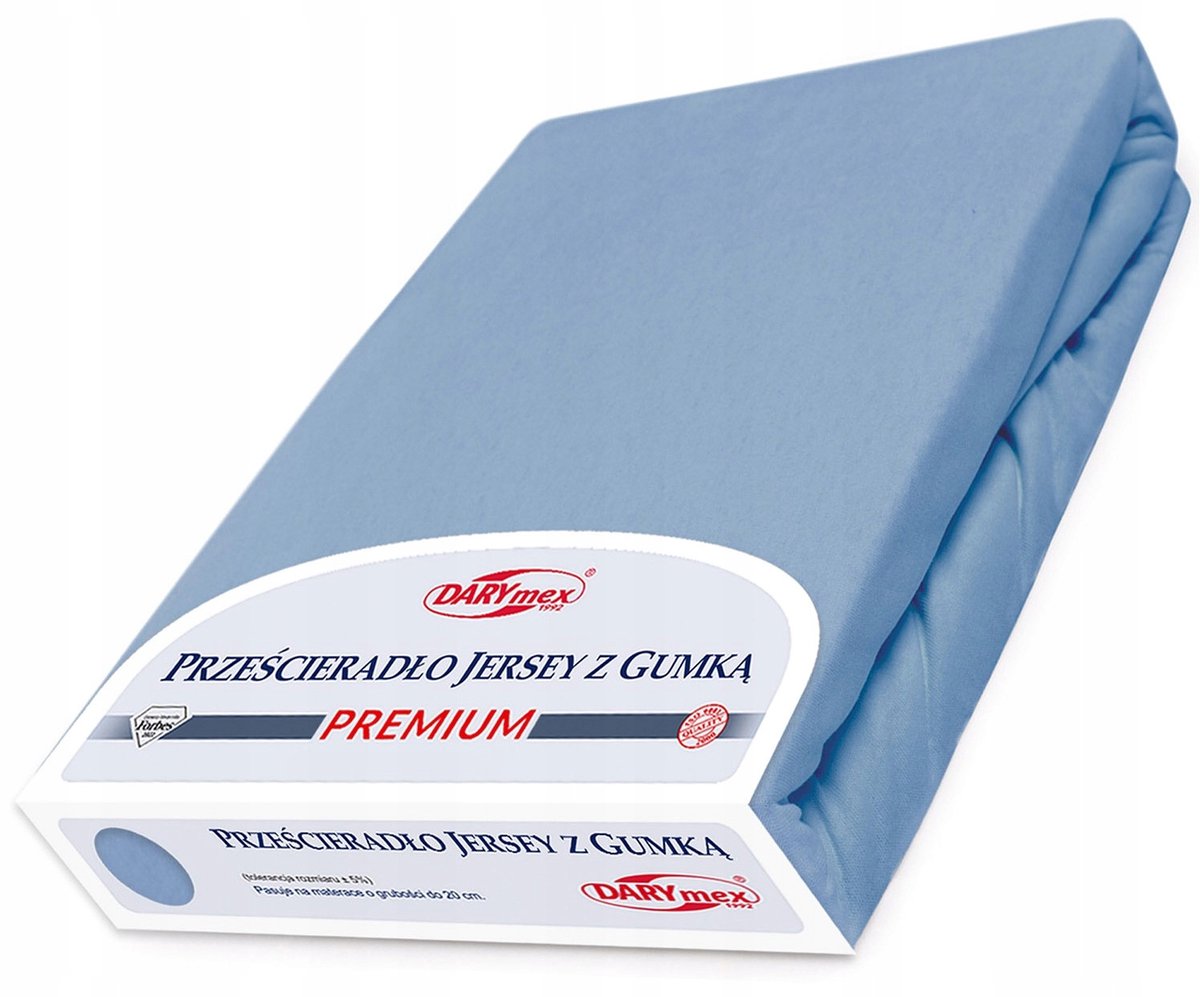 Jersey Hoeslaken Premium Blauw 90x200 cm - Dikte 170g