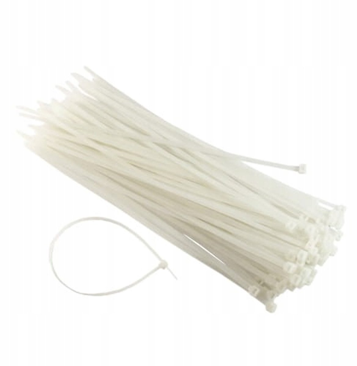 Kabelbinders 300x3,6mm Wit - 50 stuks