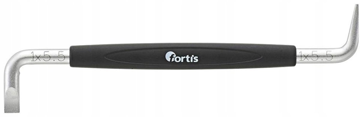 Fortis Hoekschroevendraaier 5,5+5,5x125mm Chroom-Vanadium