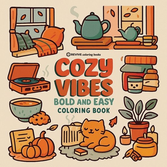 Bold & Easy Stress Relief Coloring Books- Bold & Easy Cozy V ... - cover