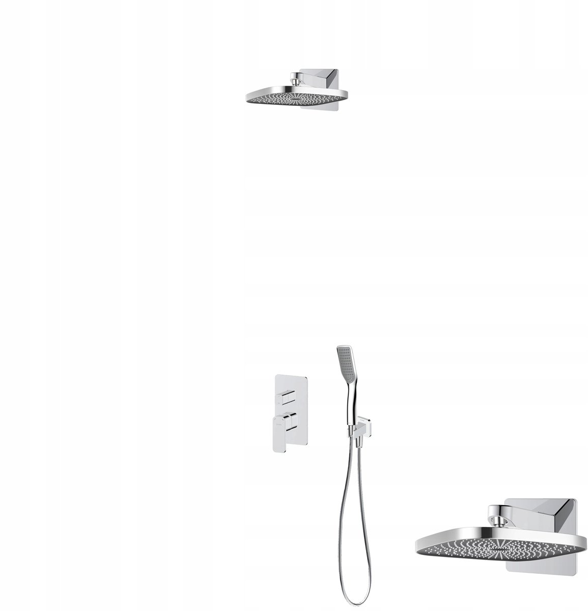 Oltens Hadsel Inbouw Douchekraan Set met Regendouche & Handdouche