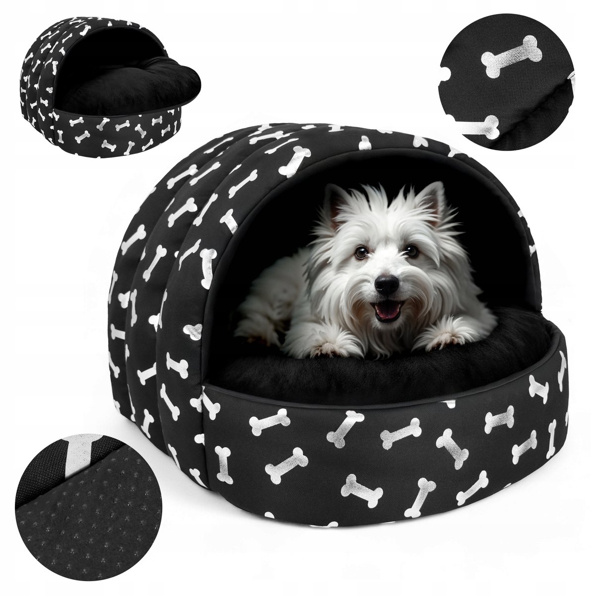 Waterdichte Hondenkennel Kattenhuis met Kussen M 55x50cm