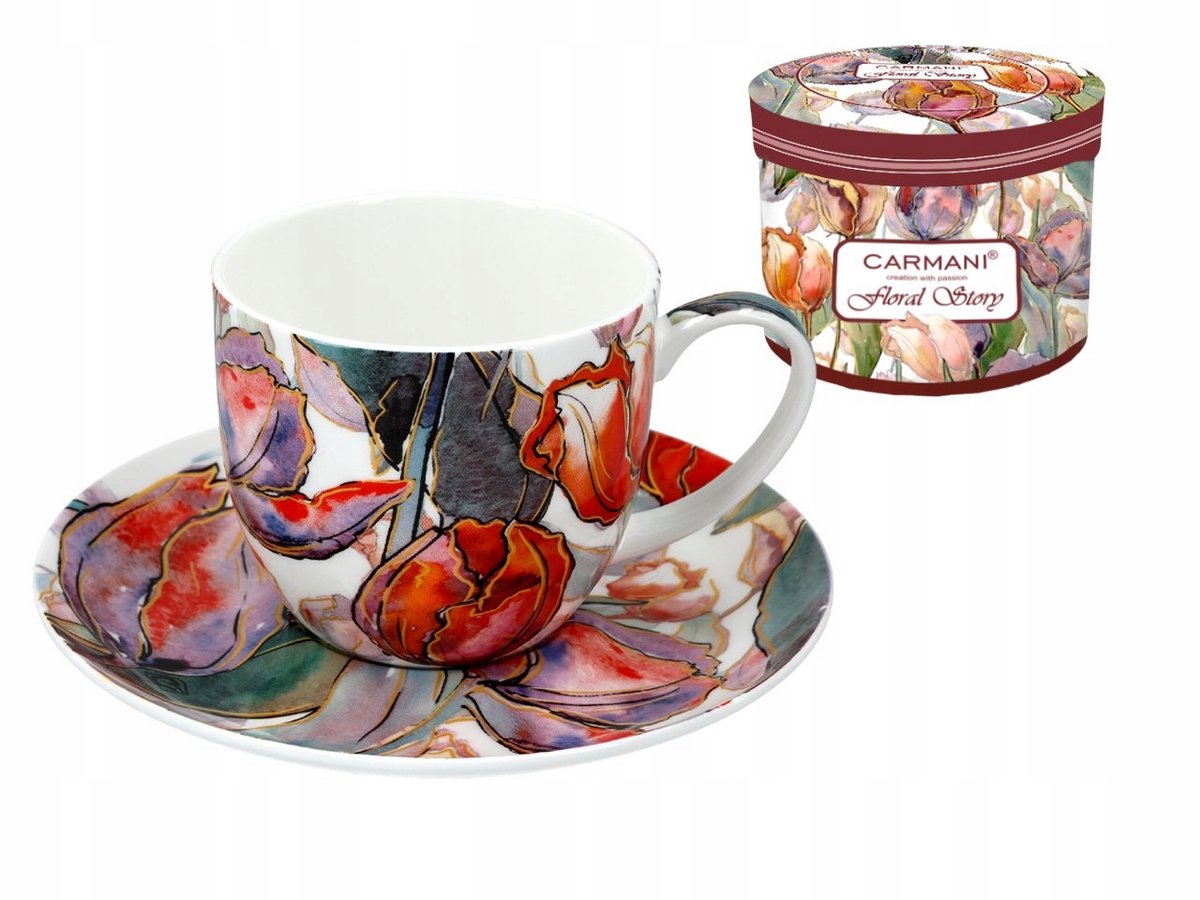 Floral Story Porseleinen Kop & Schotel 260ml