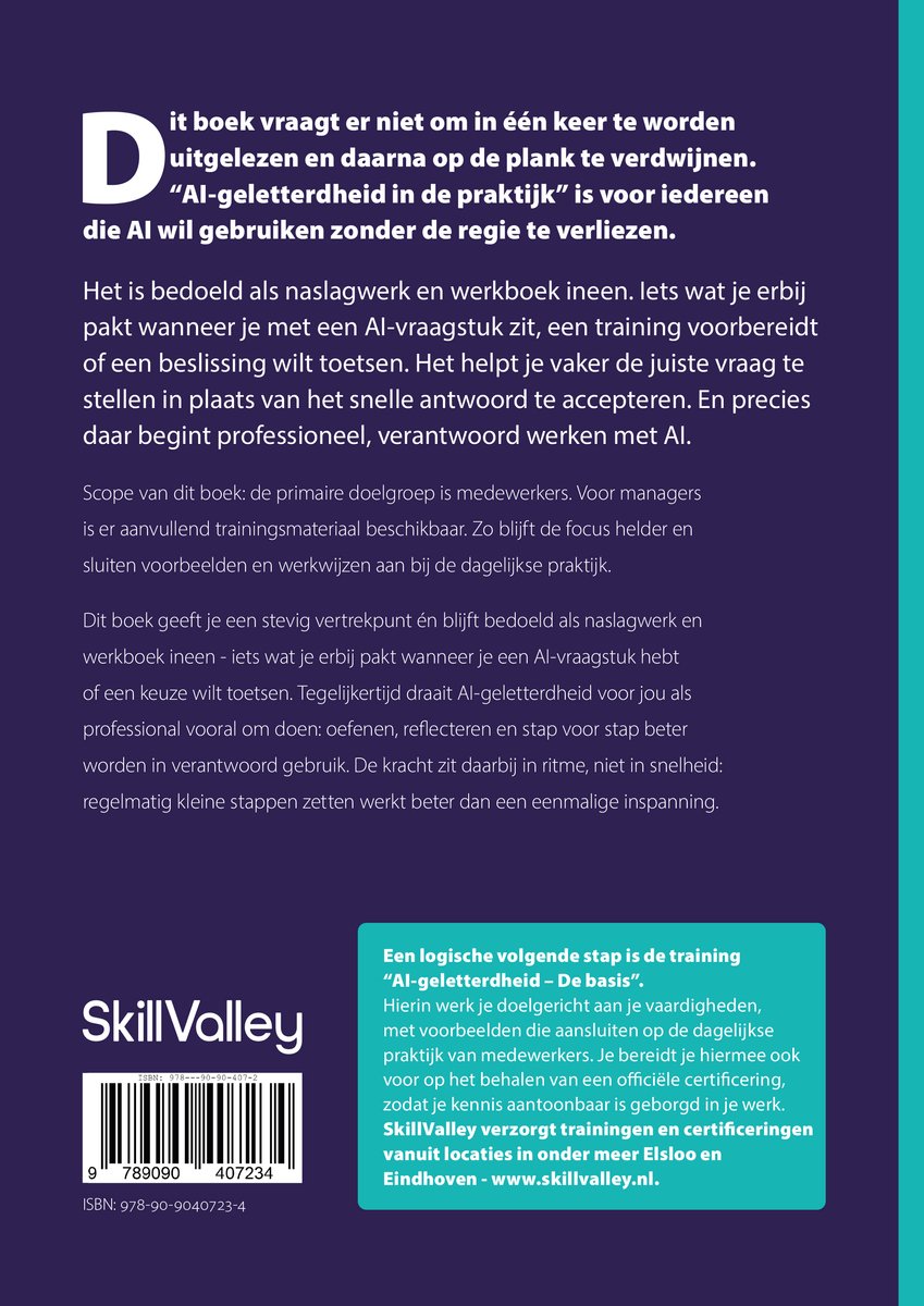 AI-geletterdheid in de praktijk - back cover