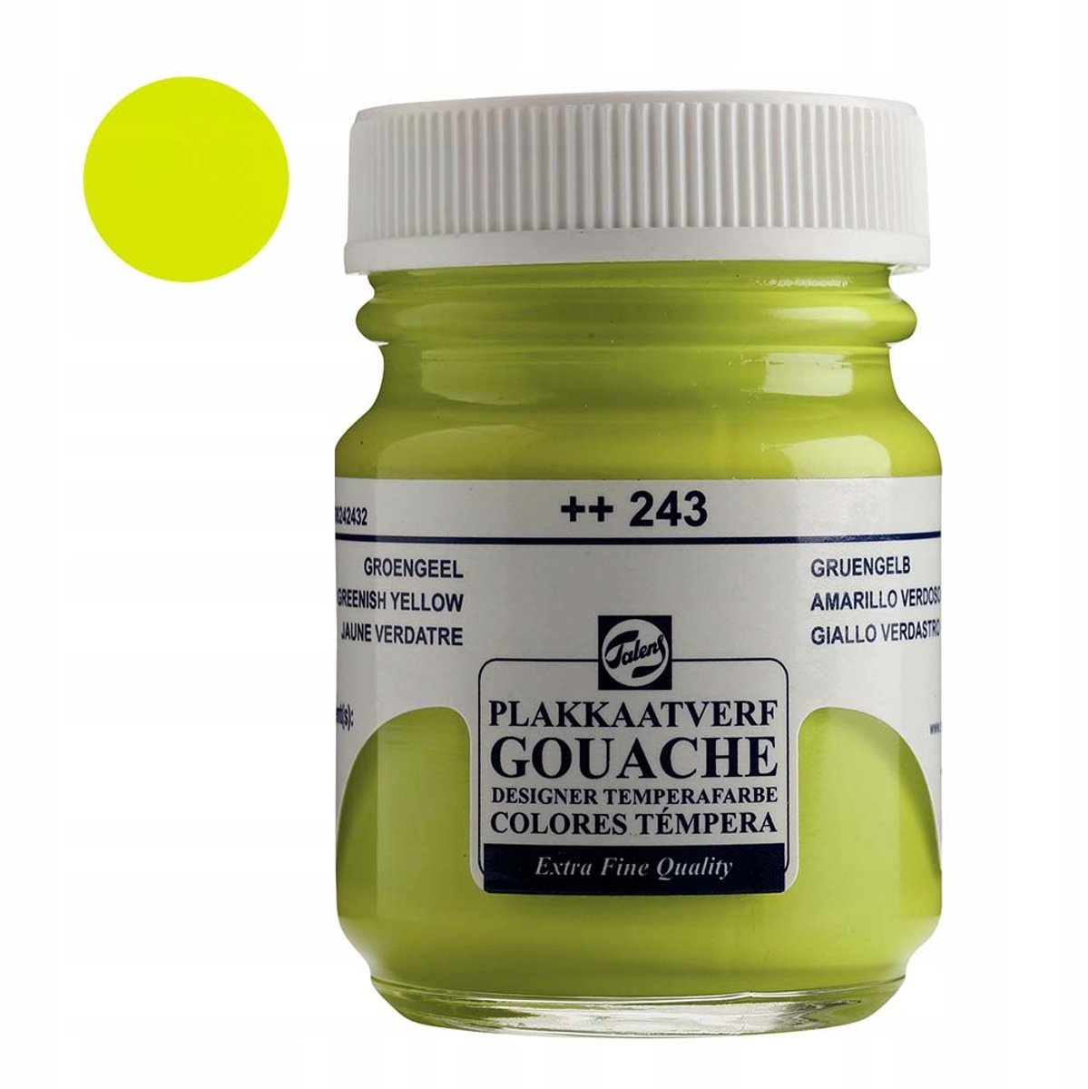 Talens Gouache Verf Extra Fijn 50 ml - Groenachtig Geel