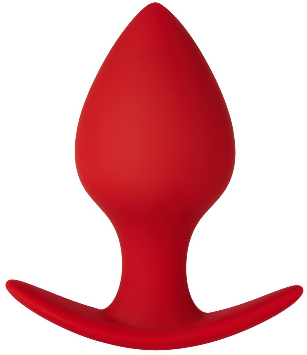 Forto F-63 Rattler Spade Small Anaalplug - Rood - 8.9 cm
