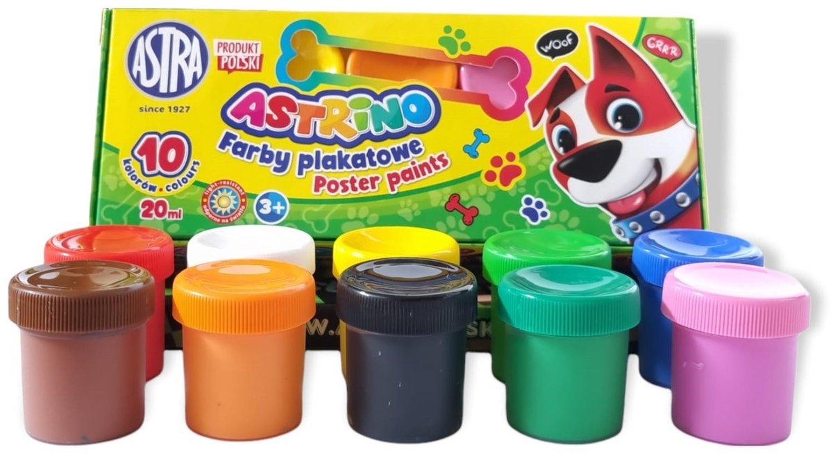 Plakkaatverf School 10 Kleuren 20ml