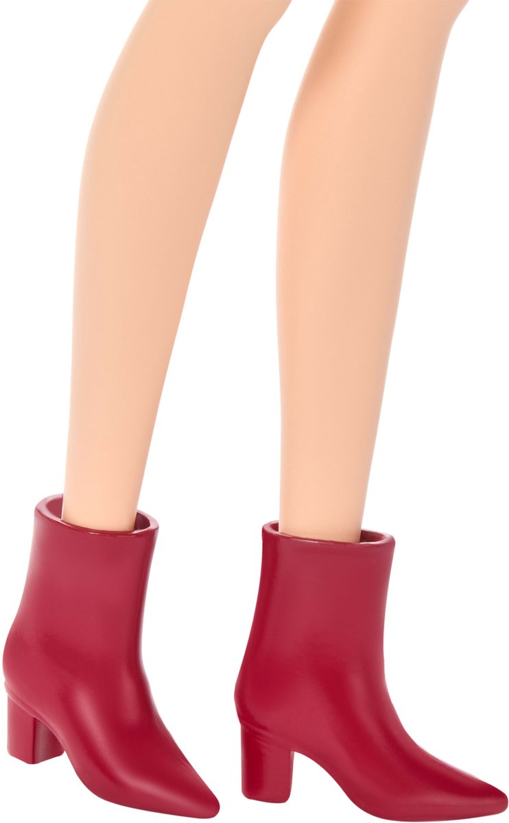 Barbie Fashionistas - Met Roze Jurk en Luipaardprint - Zwart Haar - Modepop — afbeelding 6