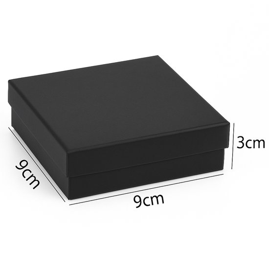 NBEADS 10 stuks papieren geschenkdozen, 8,8 x 8,15 x 5,3 cm vierkante horlogedoos, kraftpapier sieraden geschenkdoos met kussen kartonnen armband opbergdoos voor sieraden jubilea bruiloften