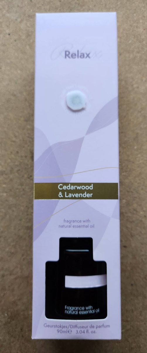 Relax - geurstokjes - Cedarwood & Lavender - 90 ml