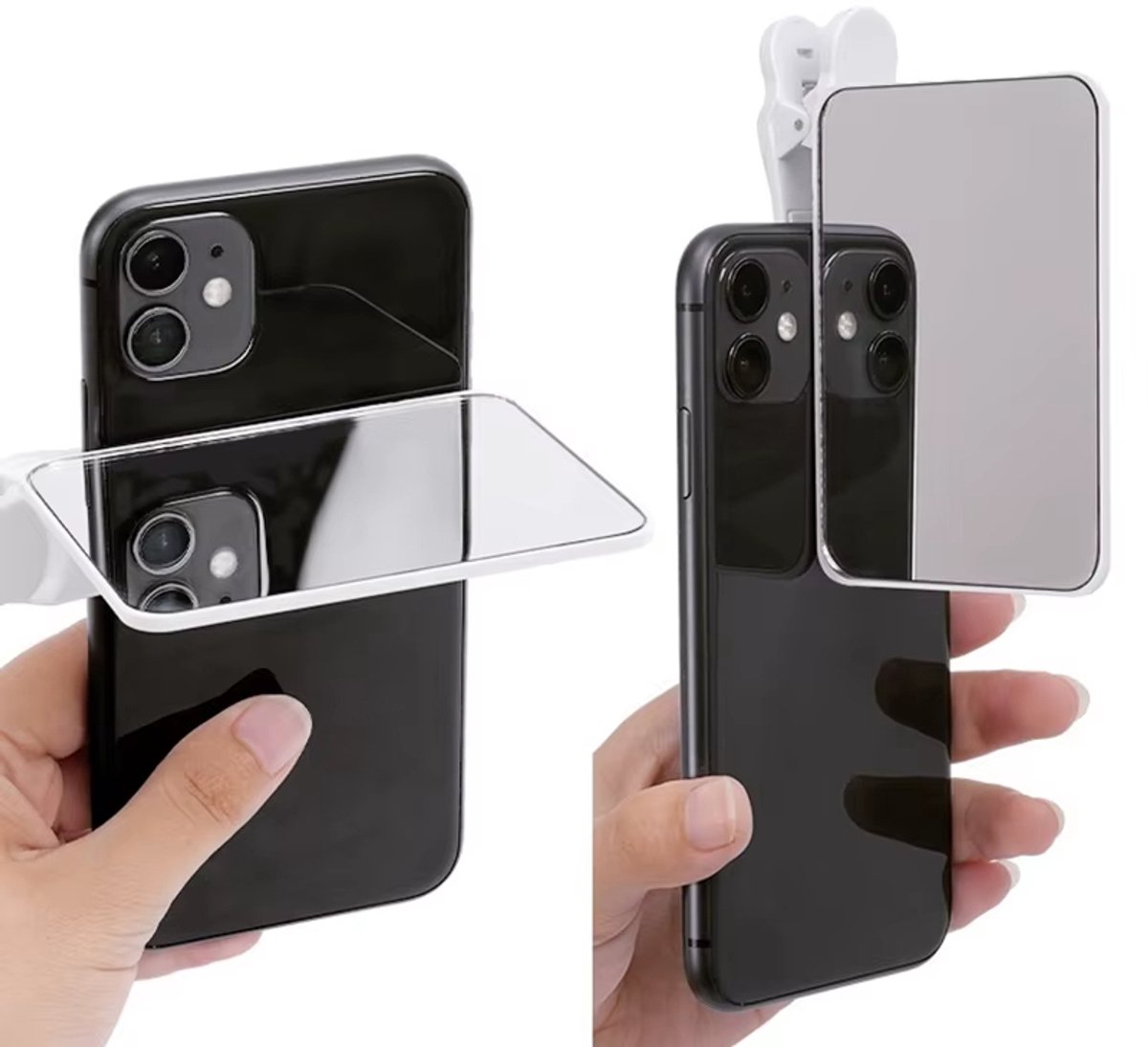 Smartphone Camera Spiegel Clip – Universele Reflectiespiegel voor Alle Telefoonmodellen | Perfect Accessoire voor Fotografen | Telefoonspiegel Selfie Spiegel Mobiel