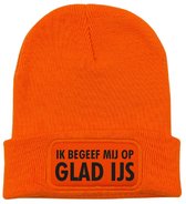 Après skiën kan ik wel wintermuts fuchsia | fluor groen - soBAD. | Unisex | Après ski