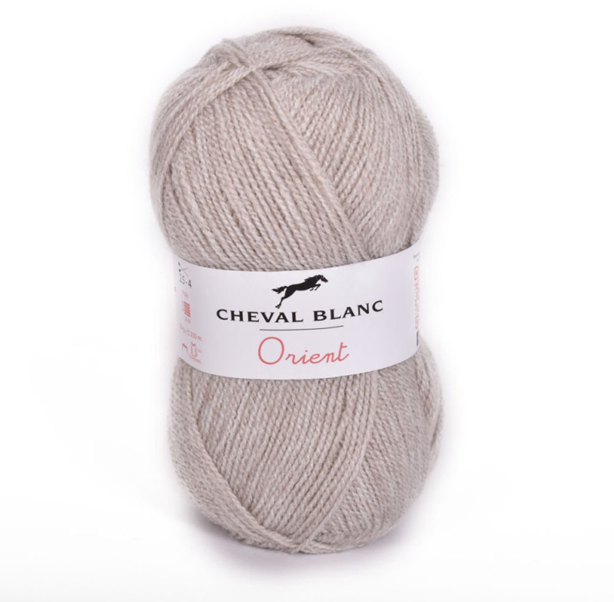 Orient Dun Acrylgaren - 5 bollen van 50 gram - Perle grijs (071) - pendikte 2,5/3 mm.