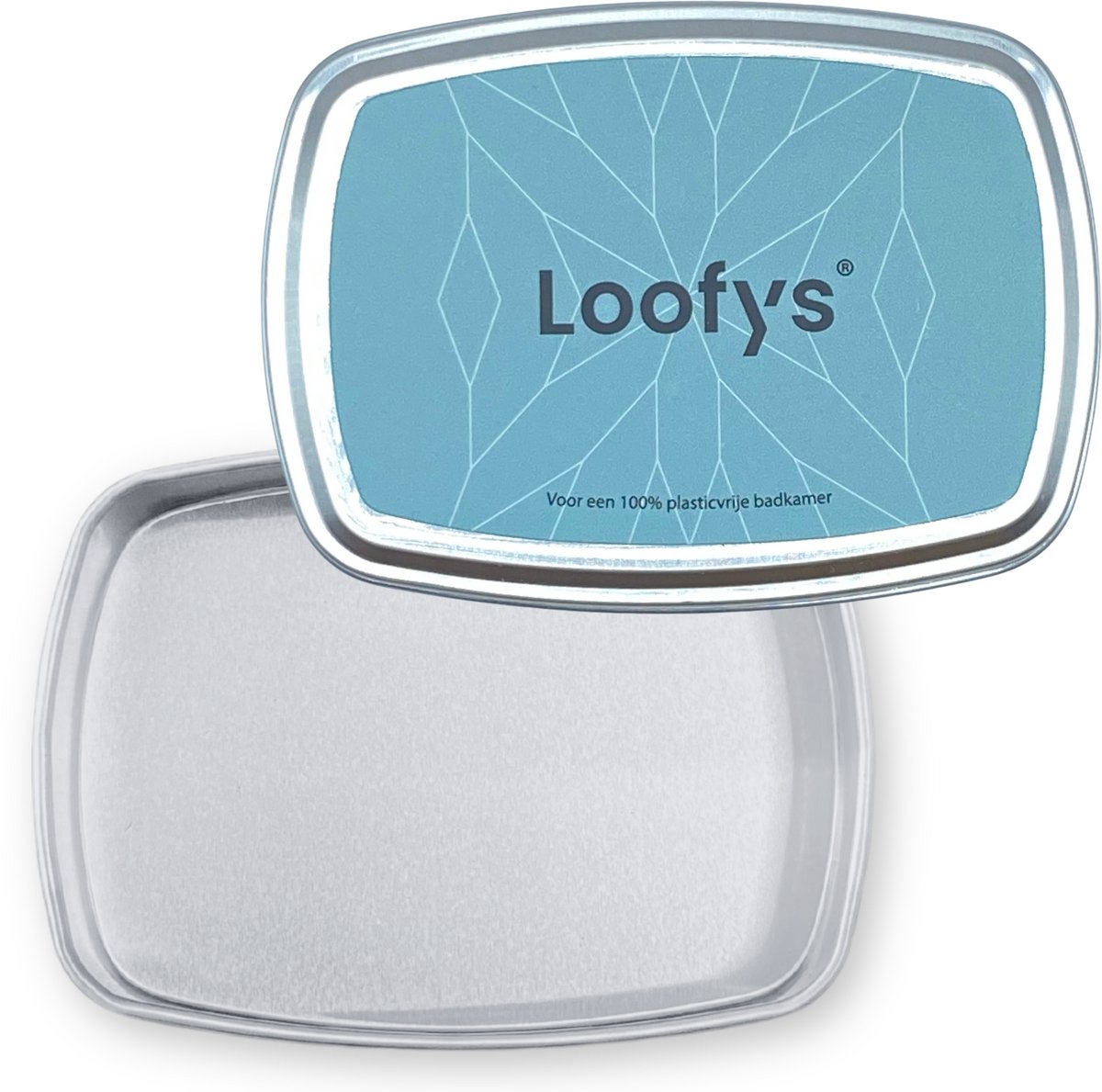 Loofys Zeepblikje Rechthoekig - Opbergdoosje voor Body Bars - Herbruikbaar Zeepbakje & Reisblikje - Plasticvrij & Duurzaam