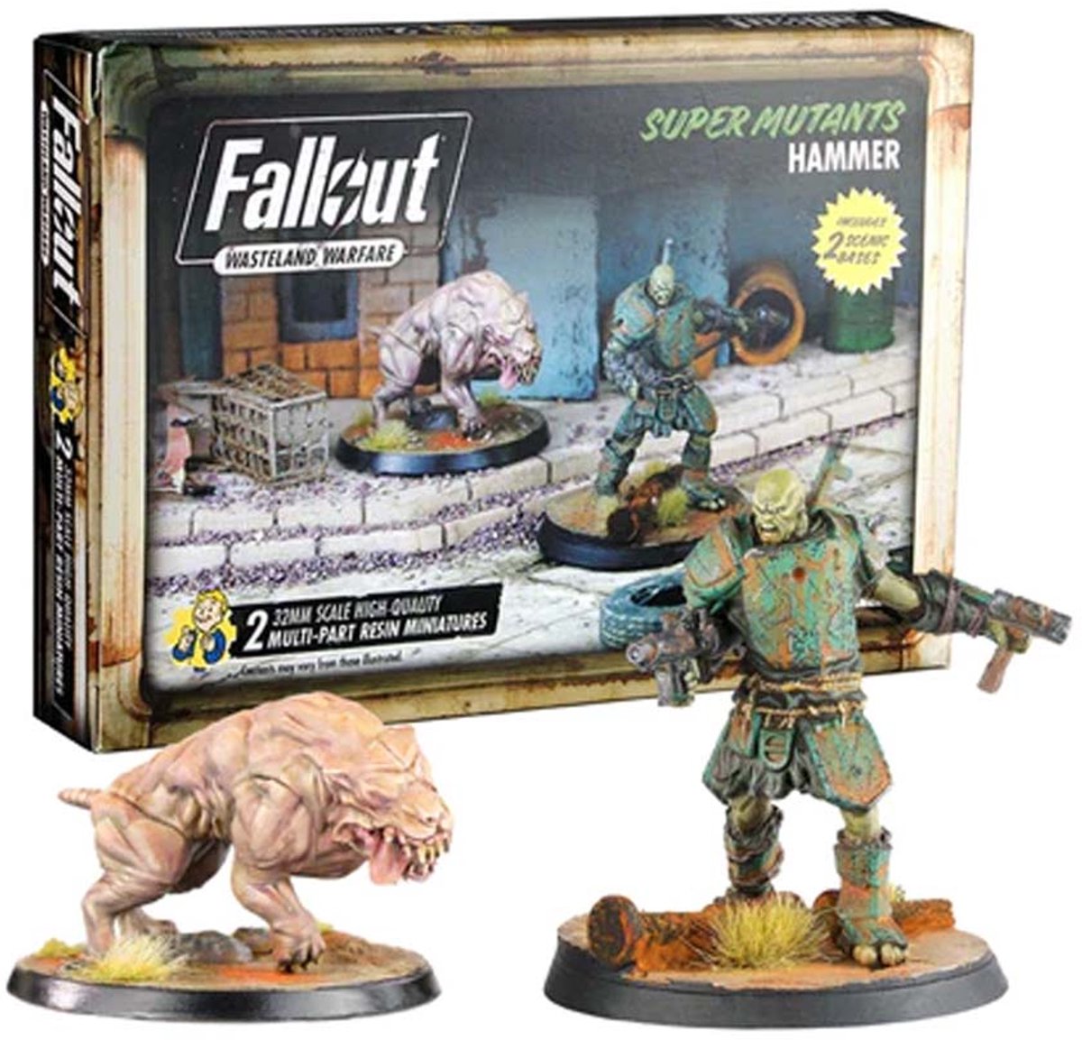 Fallout: Wasteland Warfare - Super Mutants: Hammer - Uitbreiding - Modiphius Entertainment - Ongeschilderd