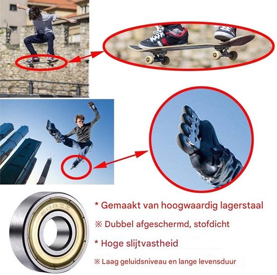 F608 ZZ - Kogellager met flens (8x22x7) • Direct leverbaar uit voorraad