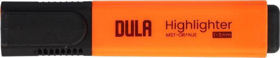 DULA Surligneurs orange - Surligneur - Marqueurs fluo - Surligneur - 10 pièces