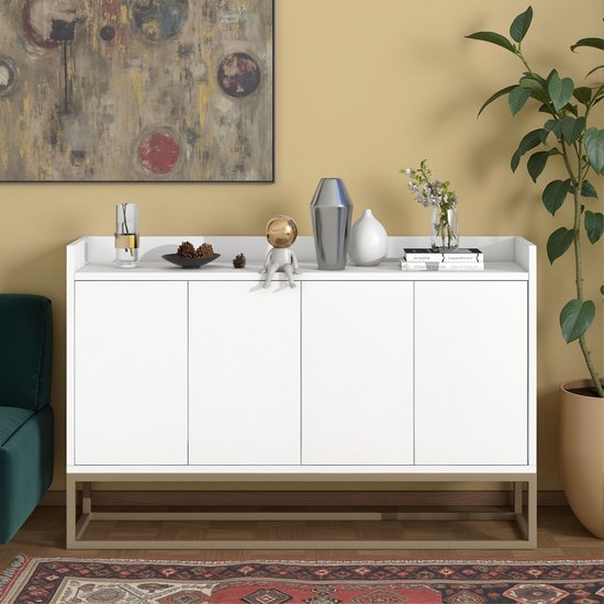 HOMCOM dressoir 80 cm x 39 cm x 80 cm