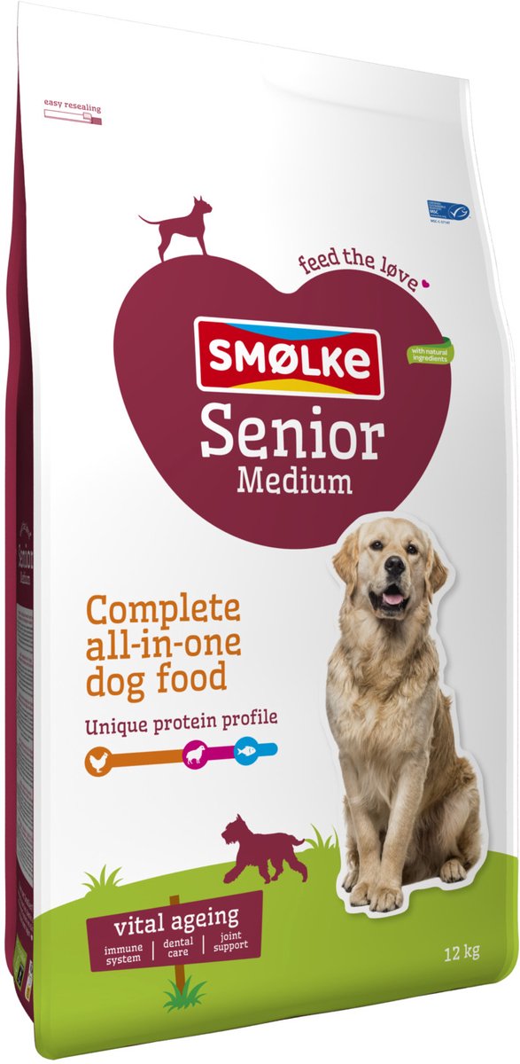 Bol.com Smølke Senior medium 12kg aanbieding