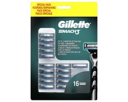 Gillette Mach 3 Base Mesjes 16 stuks