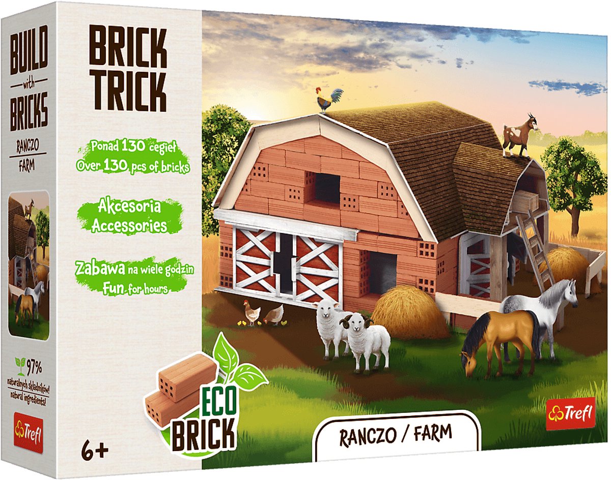 Brick Trick bouwset boerderij - creatief speelgoed voor kinderen.
