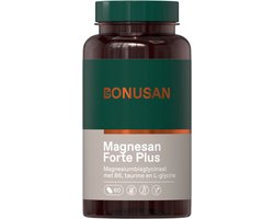 BONUSAN Magnesan Forte Plus – 60 Tabletten – 150 mg - Magnesium – Bisglycinaat – Met B6, Taurine & L-Glycine – Goed Voor Zenuwstelsel en Gemoedstoestand