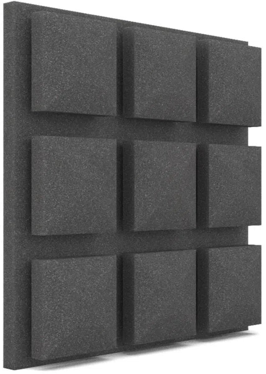 Bigblock Akoestische Tegel Mushroom 30x30x5 cm - 4 Stuks - Akoestisch Schuim - Geluidsisolatie en Absorptie - Akoestische Panelen - Studio Foam - Wanddecoratie