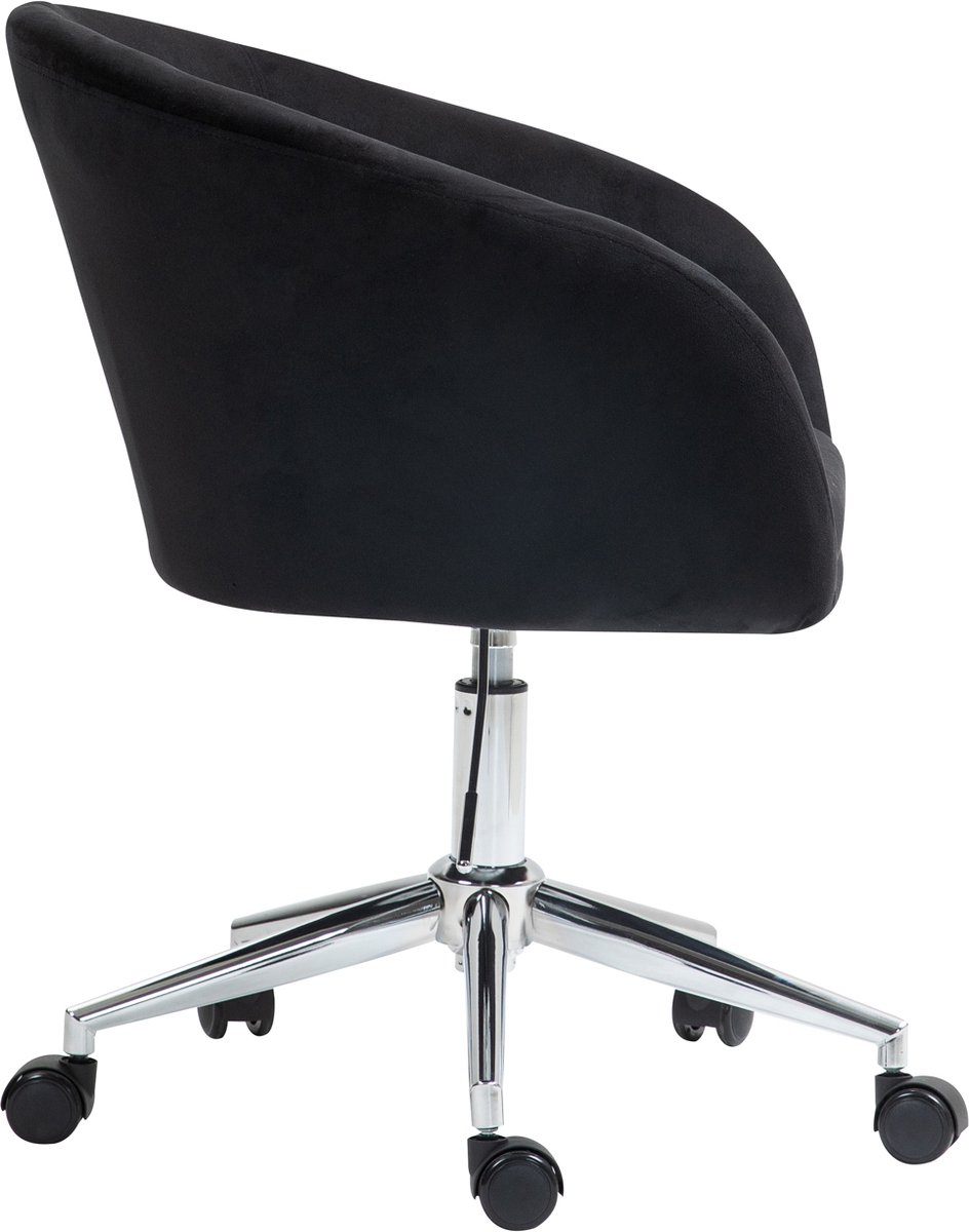 SVITA LOUISA bureaustoel fluwelen hoes bureaustoel in hoogte - afbeelding 3