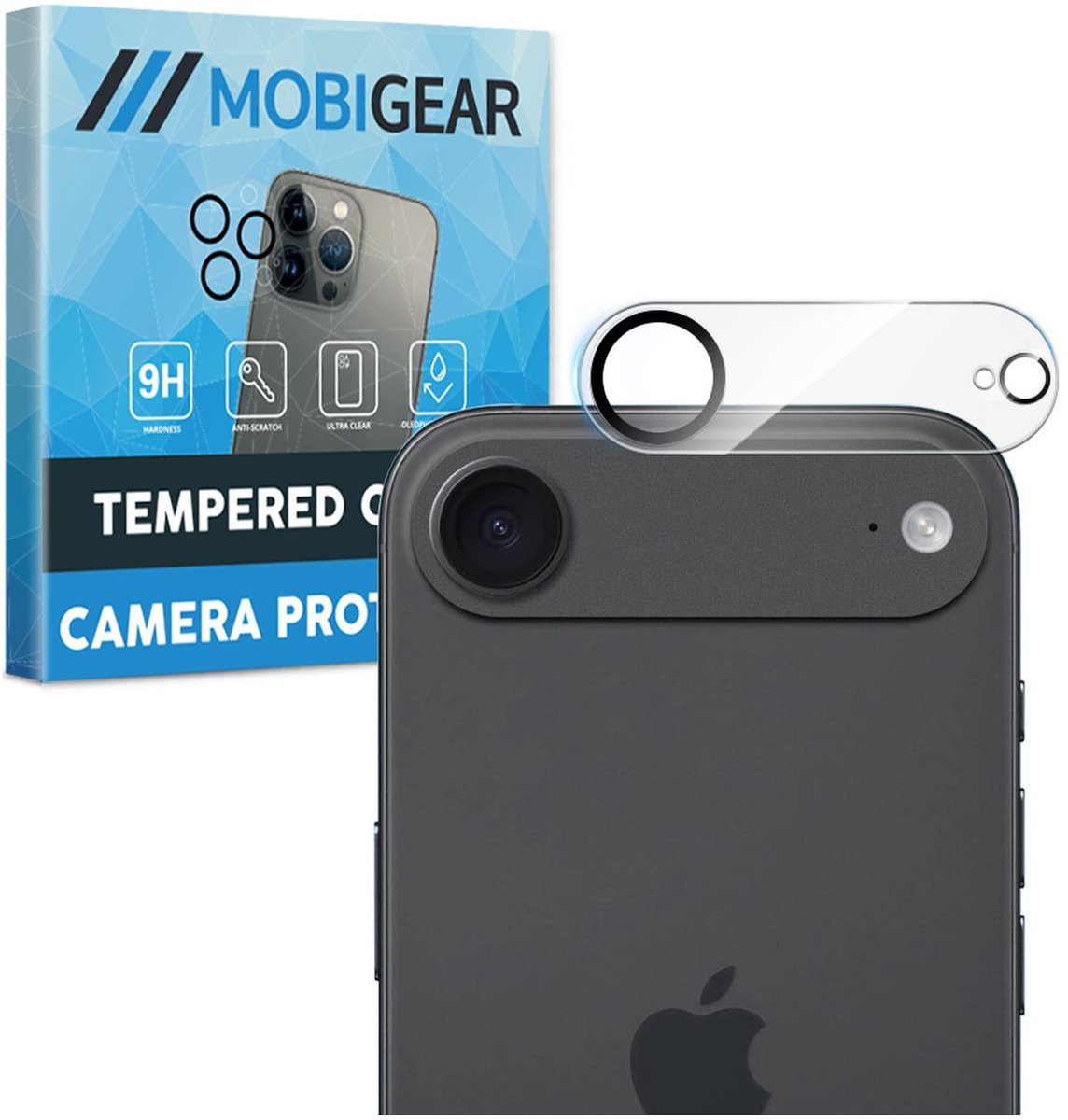 Mobigear Screenprotector geschikt voor Apple iPhone Air Glazen | Mobigear Camera Protector